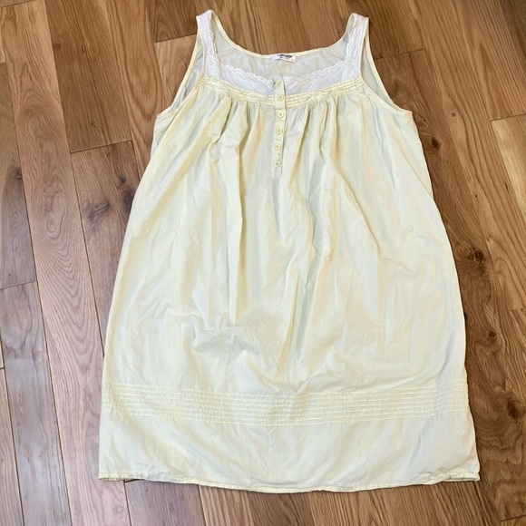 HOTOUCH Dresses & Skirts - Light butter  yellow cotton dress lace detail XXL